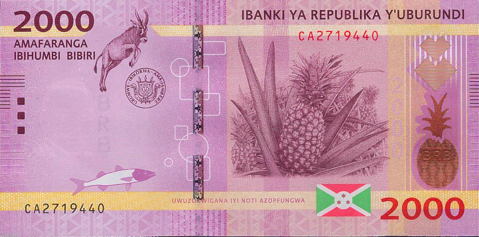 Burundi 2000 2015 UNC P-52